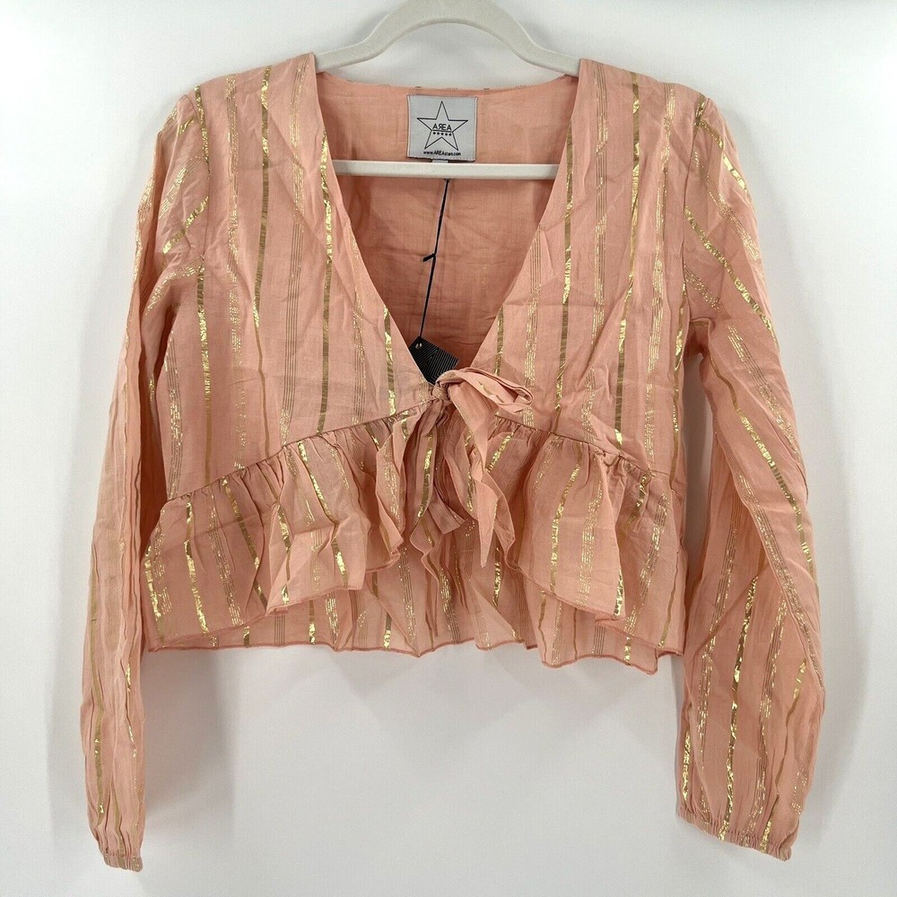 Area Stars St. Tropez Front Tie Crop Top Size XS‎